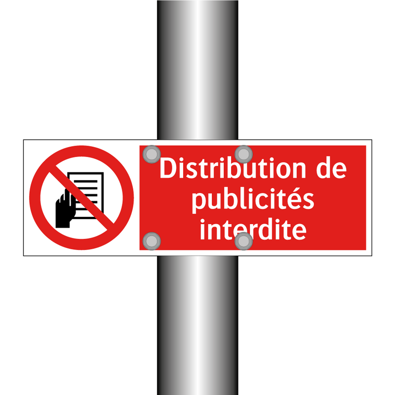 Distribution de publicités interdite