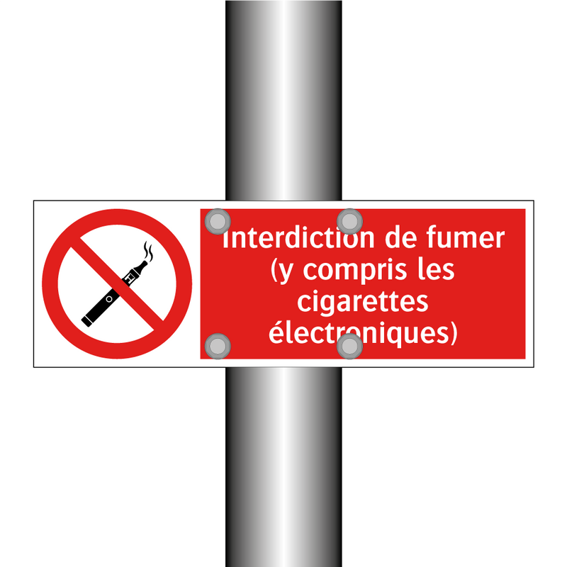 Interdiction de fumer (y compris les cigarettes électroniques)