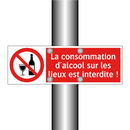 La consommation d'alcool sur les lieux est interdite !