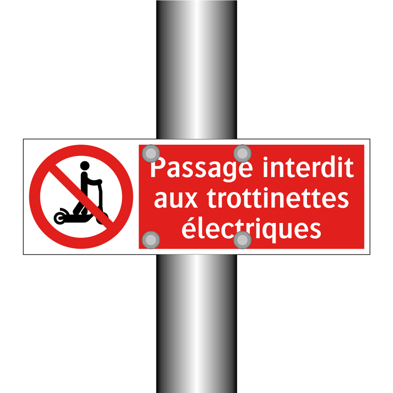Passage interdit aux trottinettes électriques
