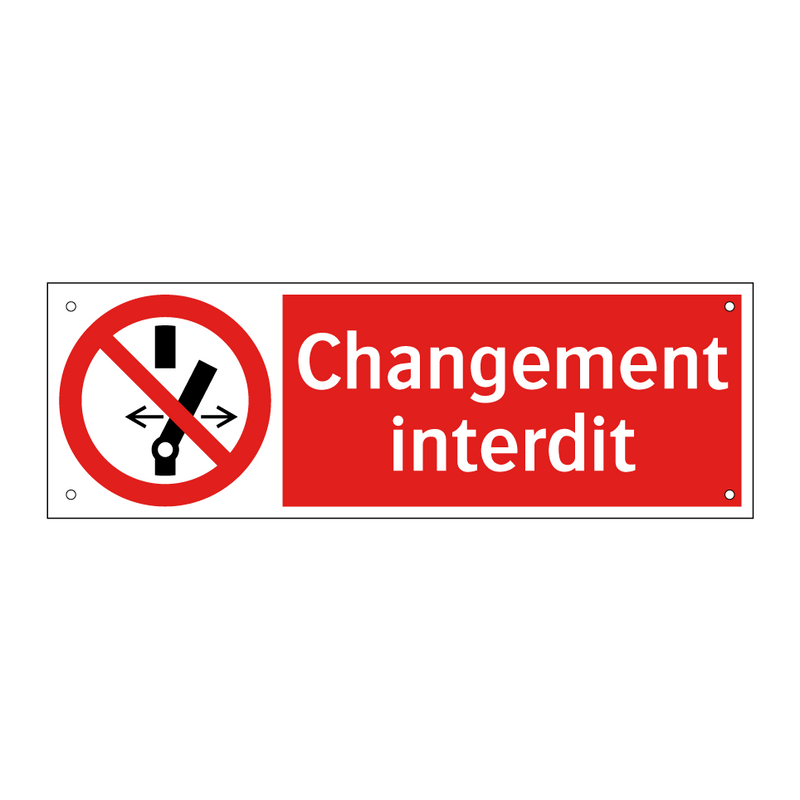 Changement interdit