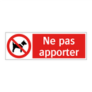 Ne pas apporter
