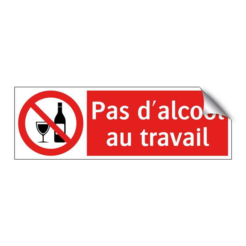 Pas d'alcool au travail