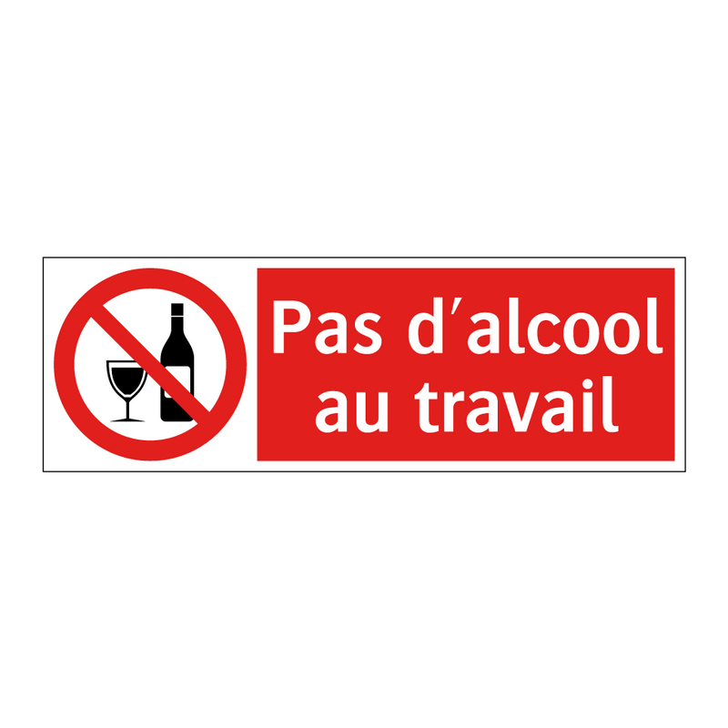 Pas d'alcool au travail