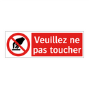 Veuillez ne pas toucher
