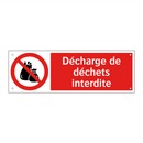 Décharge de déchets interdite