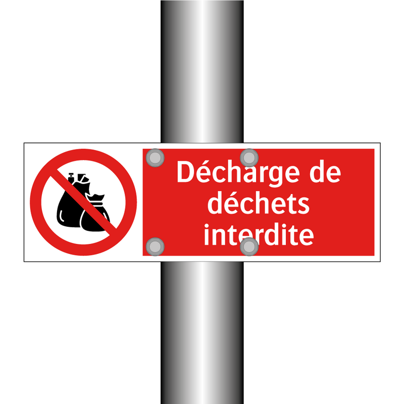Décharge de déchets interdite