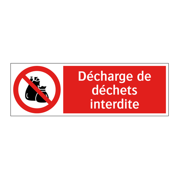 Décharge de déchets interdite