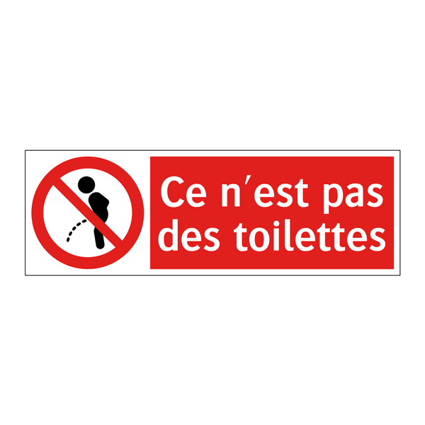 Ce n'est pas des toilettes