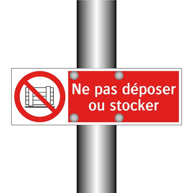 Ne pas déposer ou stocker
