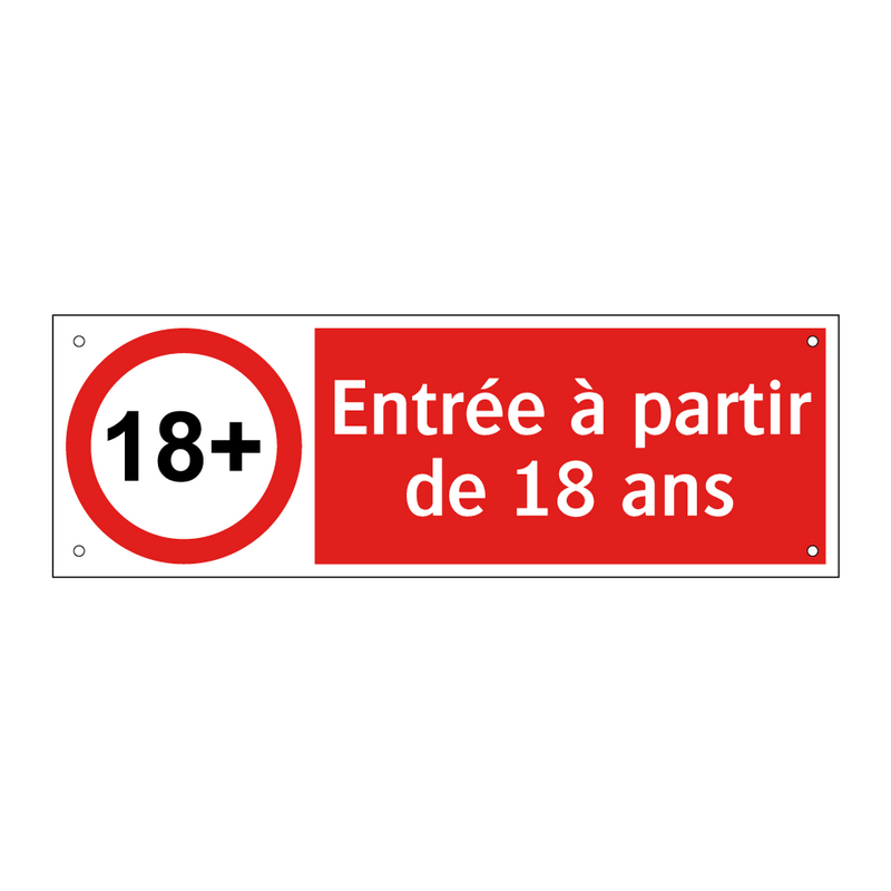 Entrée à partir de 18 ans