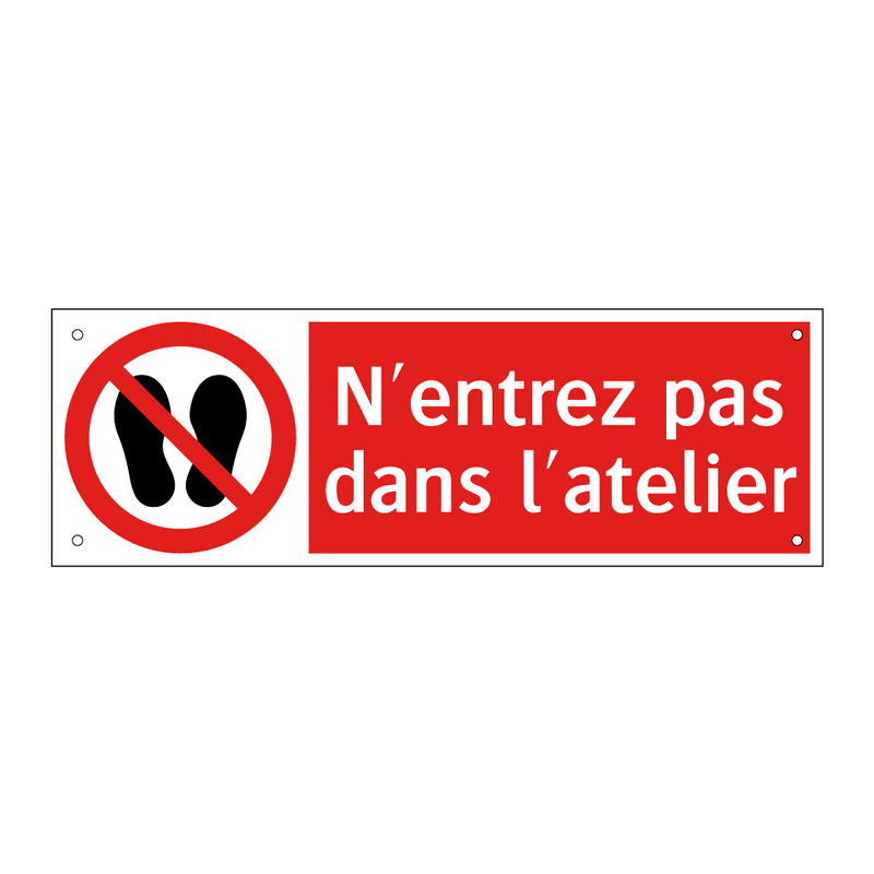 N'entrez pas dans l'atelier