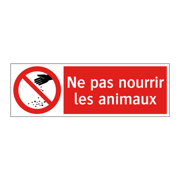 Ne pas nourrir les animaux