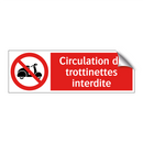 Circulation de trottinettes interdite