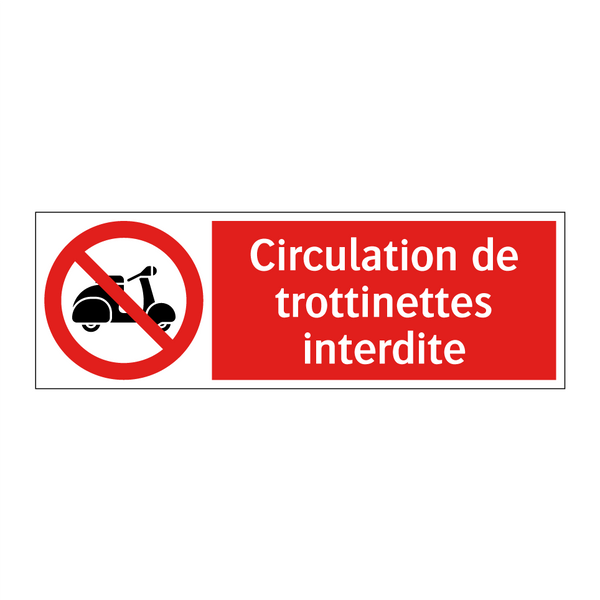 Circulation de trottinettes interdite