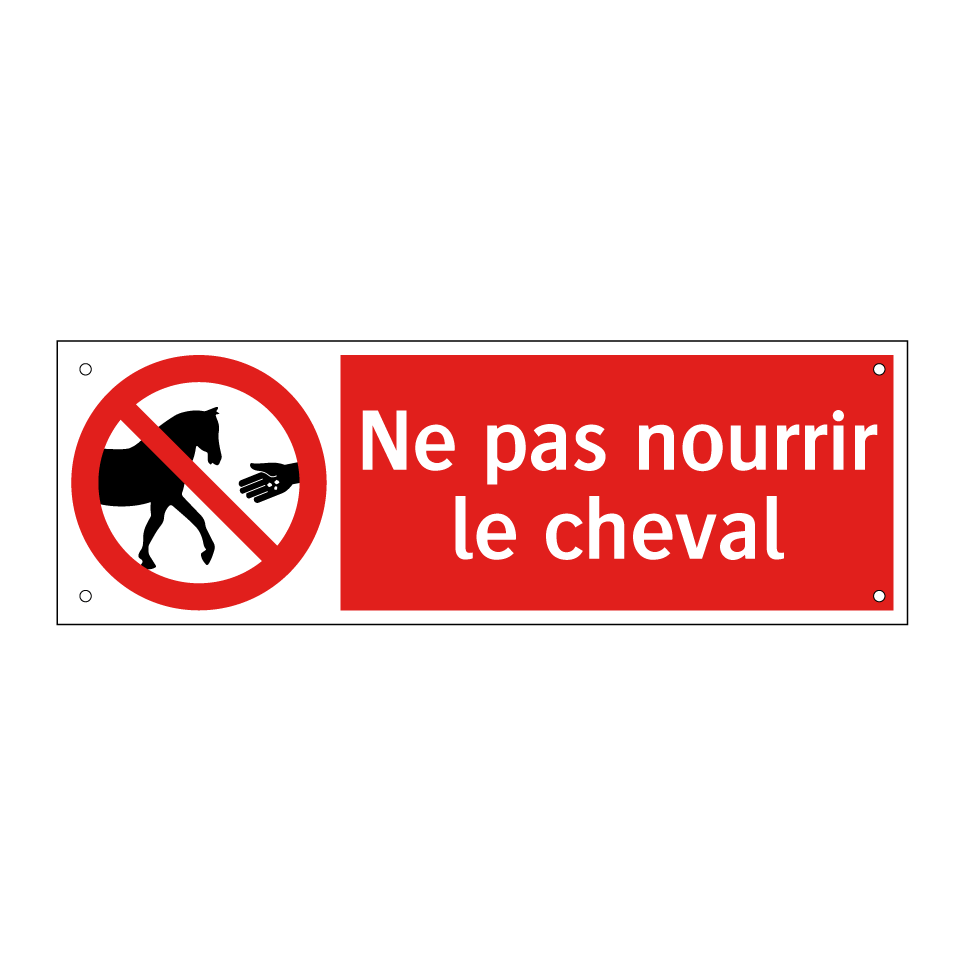 Ne pas nourrir le cheval