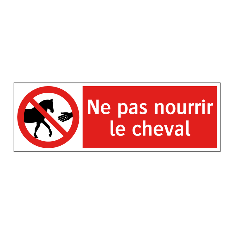 Ne pas nourrir le cheval