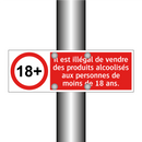 Il est illégal de vendre des produits alcoolisés aux personnes de moins de 18 ans.
