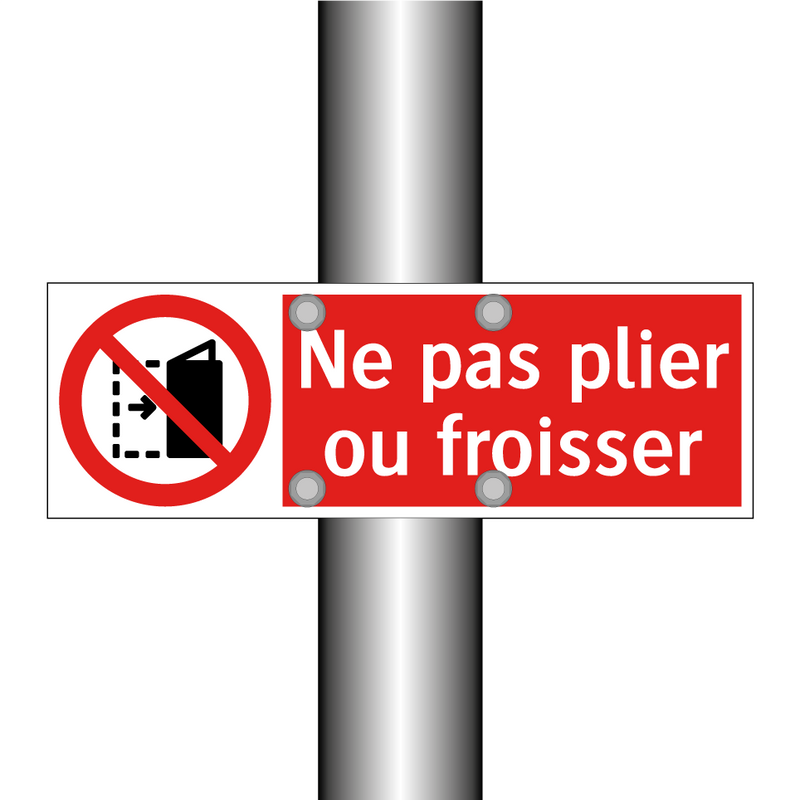 Ne pas plier ou froisser