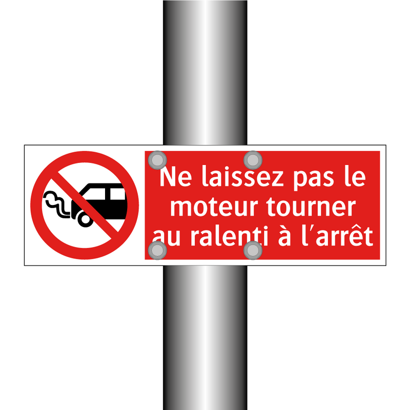 Ne laissez pas le moteur tourner au ralenti à l'arrêt