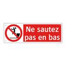 Ne sautez pas en bas