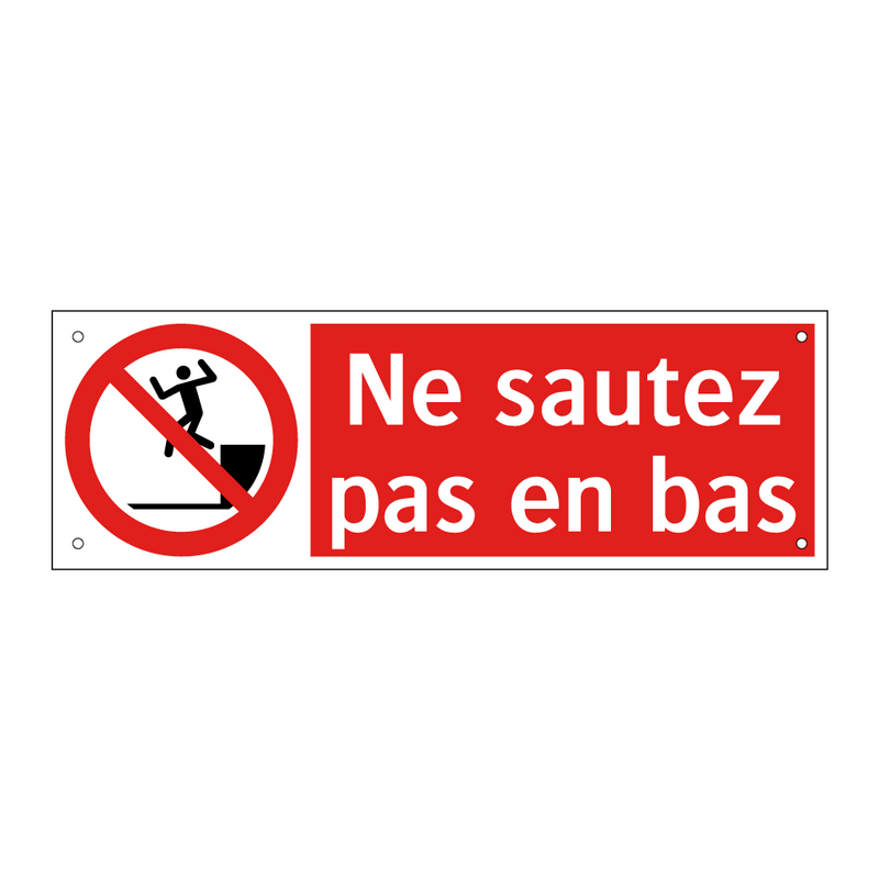Ne sautez pas en bas