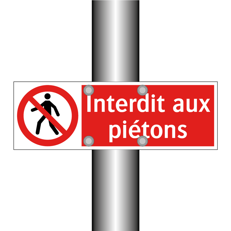 Interdit aux piétons