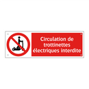 Circulation de trottinettes électriques interdite