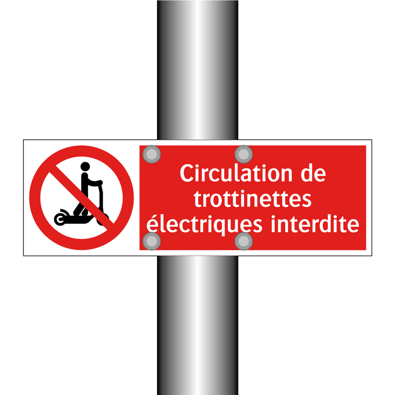 Circulation de trottinettes électriques interdite