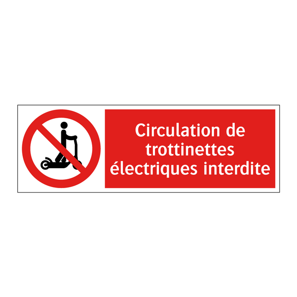 Circulation de trottinettes électriques interdite