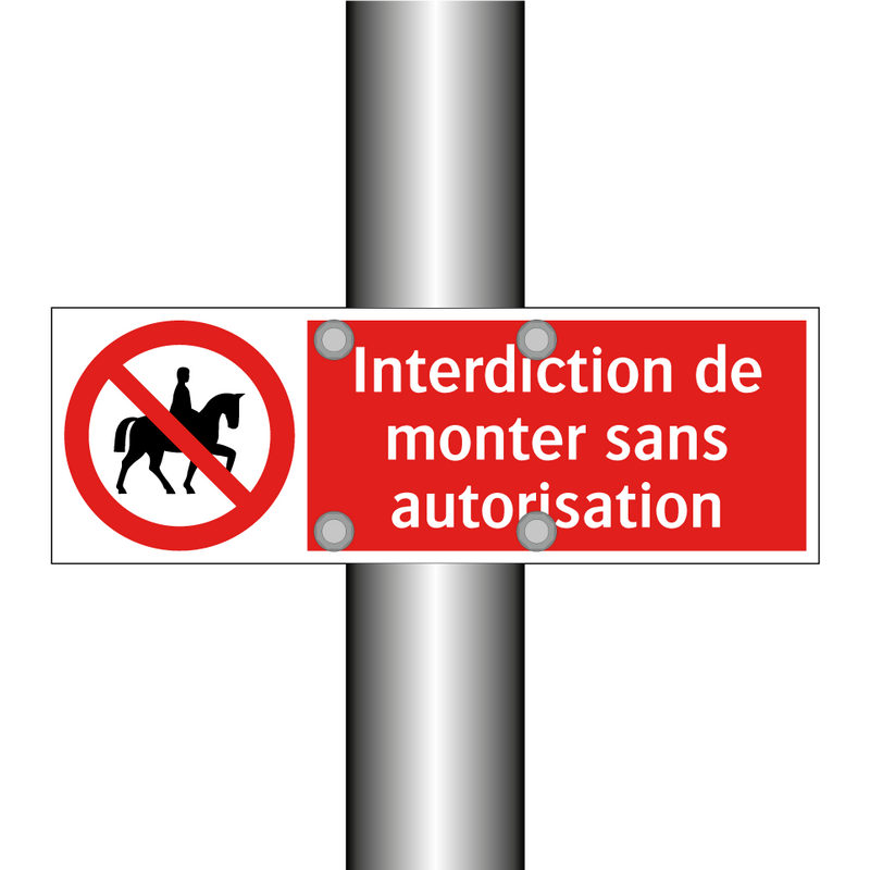 Interdiction de monter sans autorisation