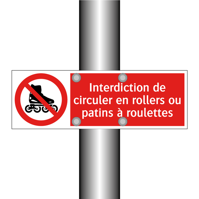 Interdiction de circuler en rollers ou patins à roulettes
