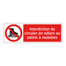Interdiction de circuler en rollers ou patins à roulettes