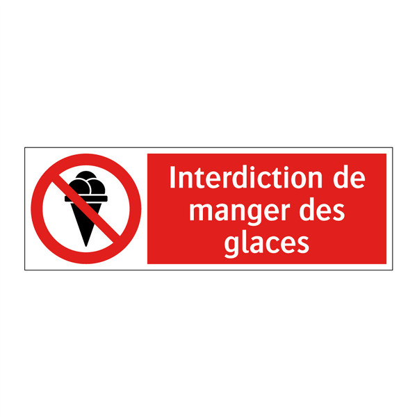 Interdiction de manger des glaces