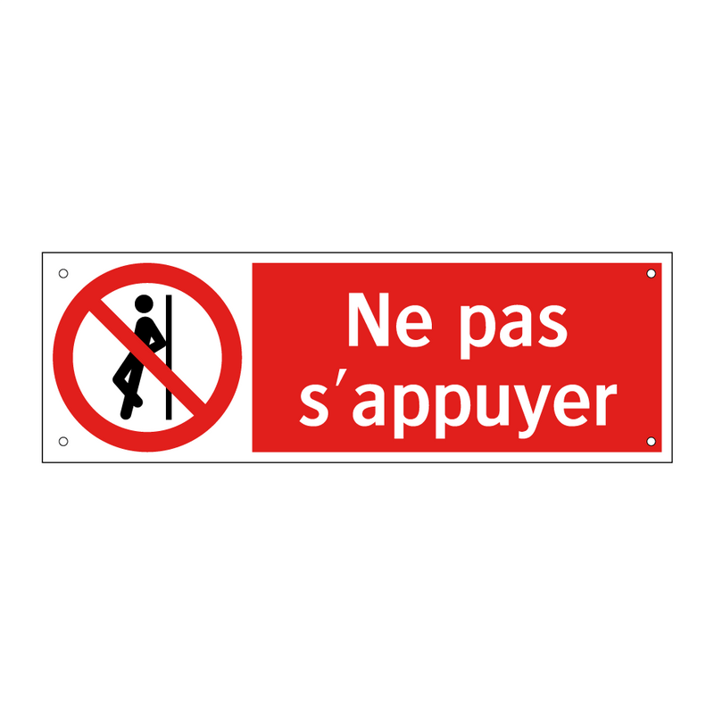Ne pas s'appuyer