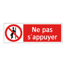 Ne pas s'appuyer