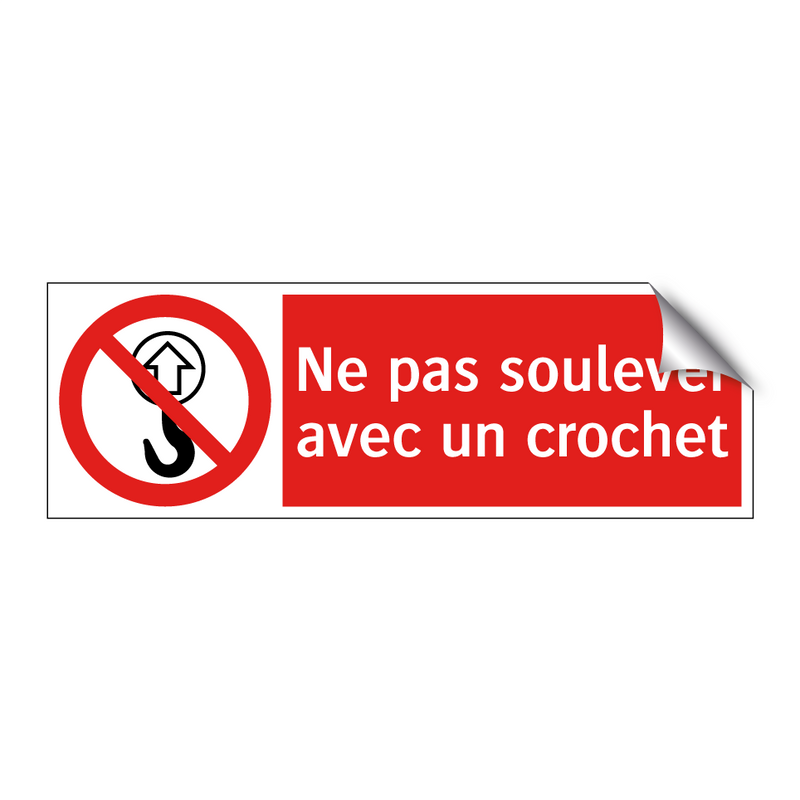 Ne pas soulever avec un crochet