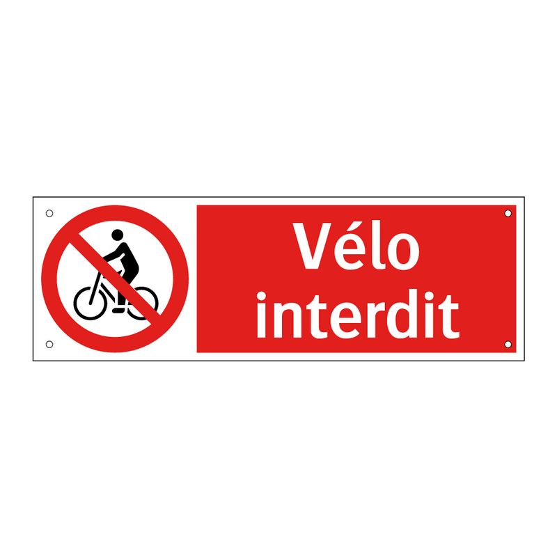 Vélo interdit
