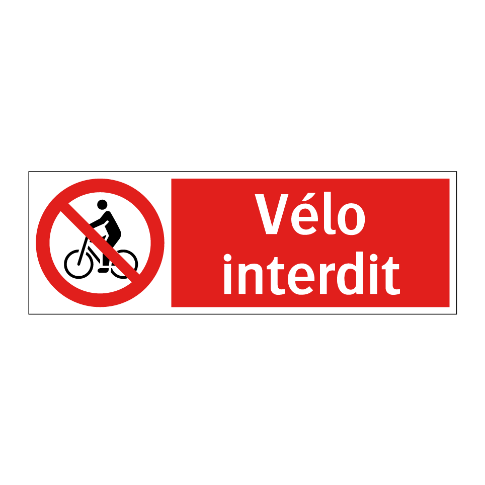 Vélo interdit