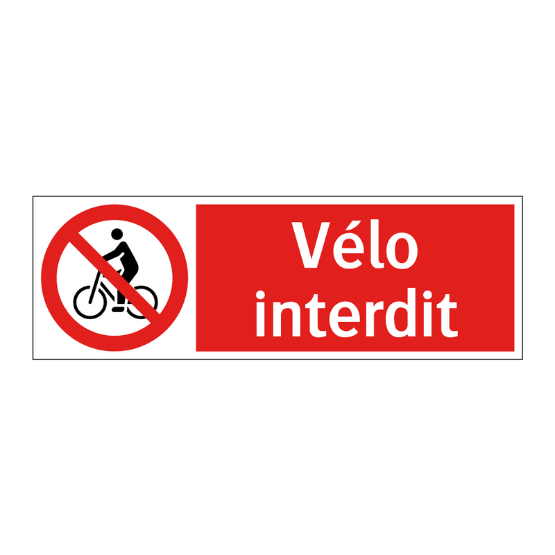 Vélo interdit