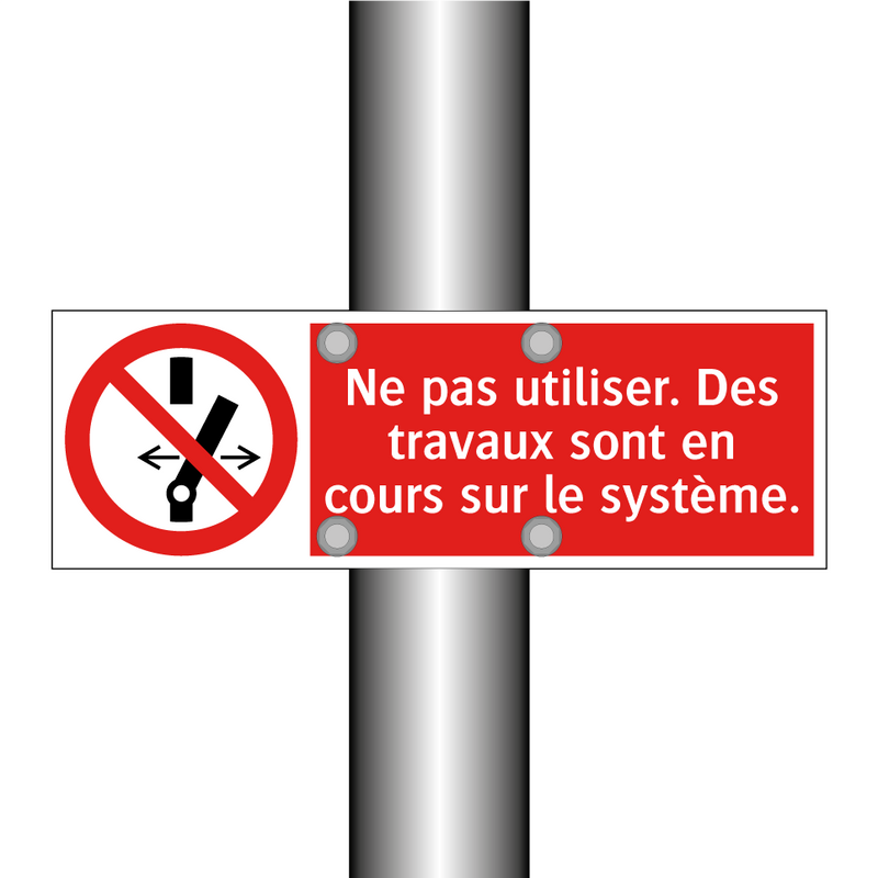 Ne pas utiliser. Des travaux sont en cours sur le système.