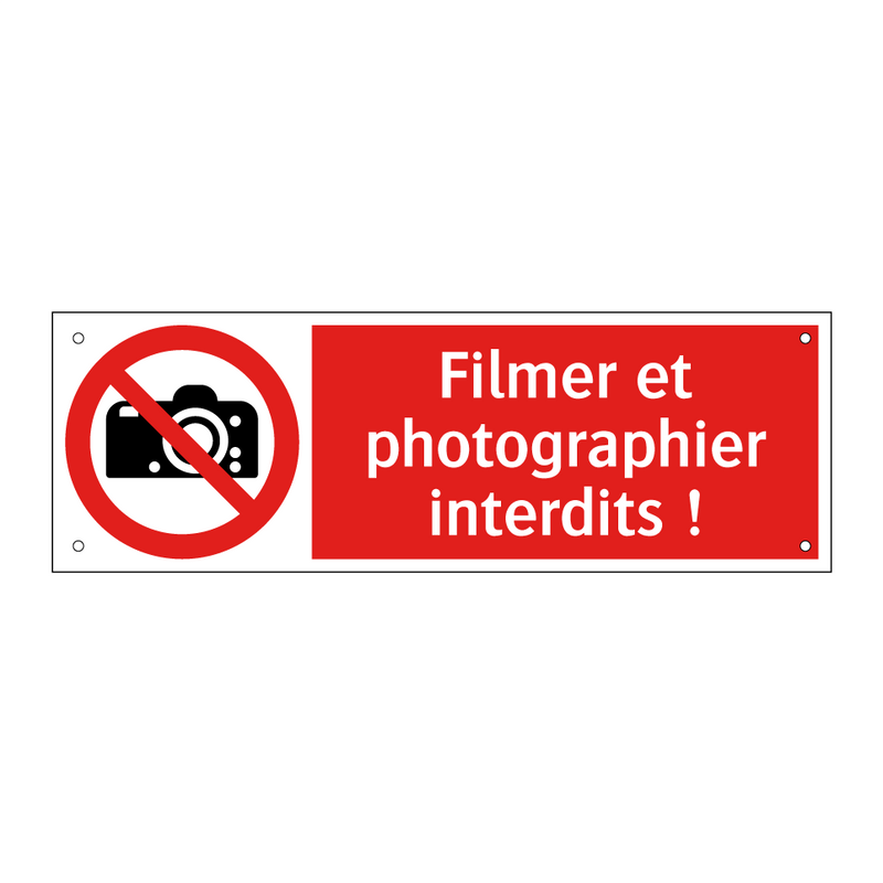 Filmer et photographier interdits !