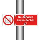 Ne déposez aucun déchet ici.