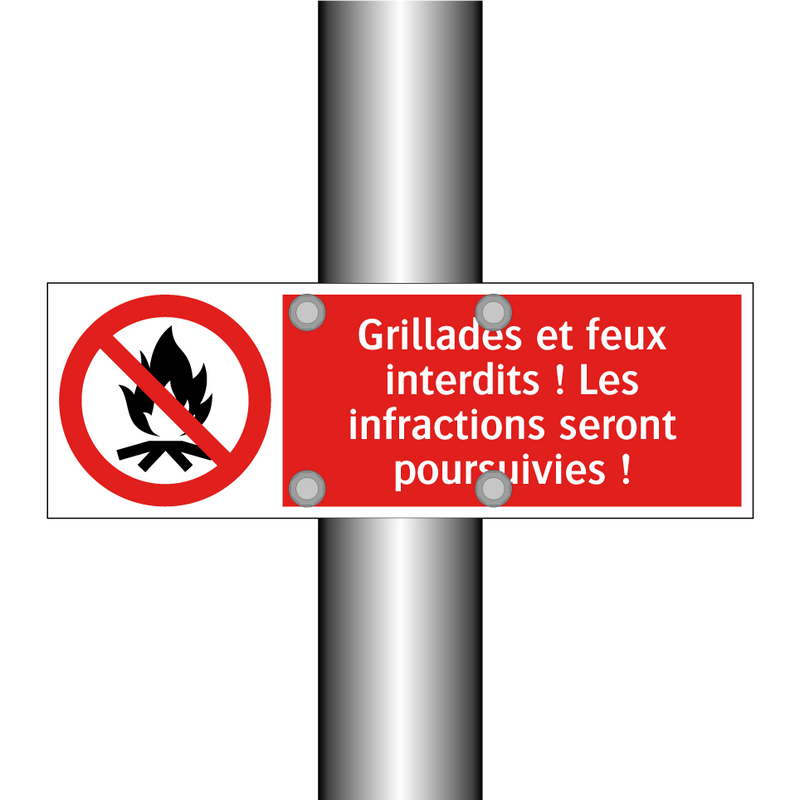 Grillades et feux interdits ! Les infractions seront poursuivies !