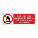 Barbecue, feux, camping interdits ! Les infractions seront poursuivies !