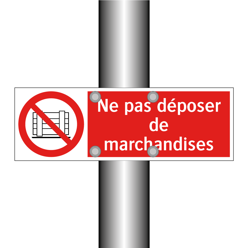 Ne pas déposer de marchandises
