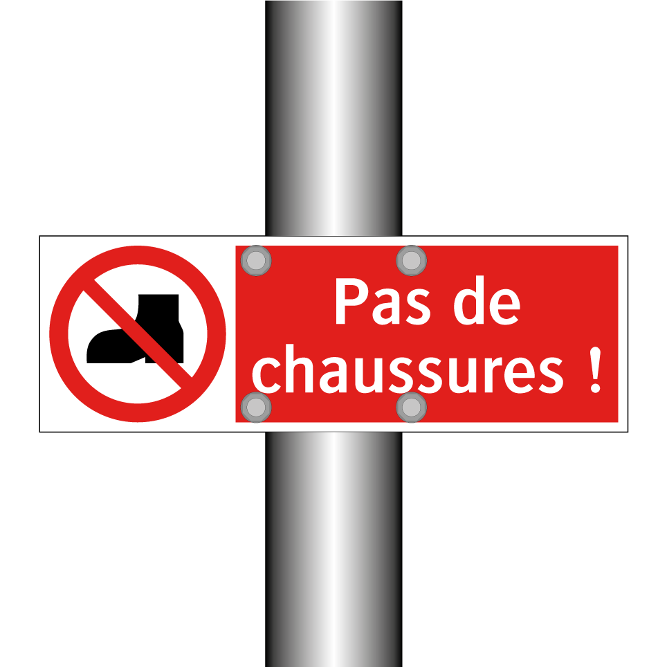 Pas de chaussures !