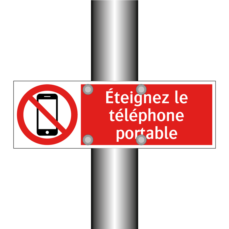 Éteignez le téléphone portable