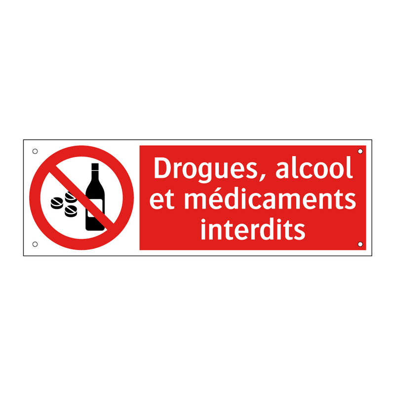 Drogues, alcool et médicaments interdits