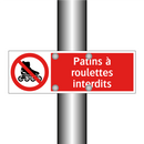 Patins à roulettes interdits